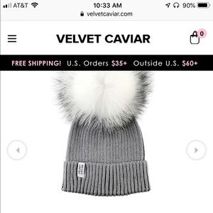 Velvet caviar beanie